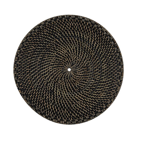 Rattan Charger Black Split P